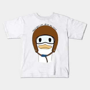 Doo Doo duck in helmet Kids T-Shirt